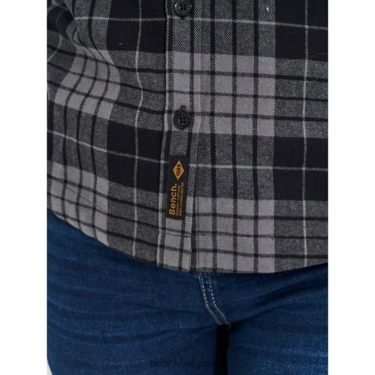 vêtements Bench chemise en flanelle carlowly carreaux noir/anthracite femmes 042X2109