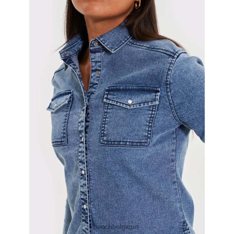 vêtements Bench chemise en jean shaylie mi-lavage femmes 042X2108