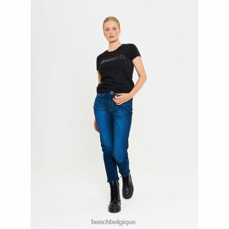 vêtements Bench jean mom stevie lavage bleu foncé femmes 042X2116