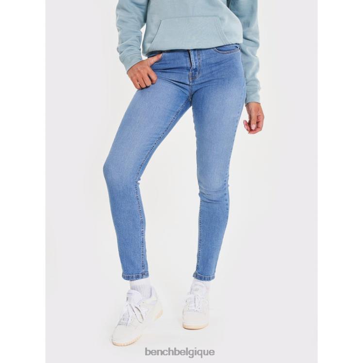 vêtements Bench jean skinny faye délavé femmes 042X2119