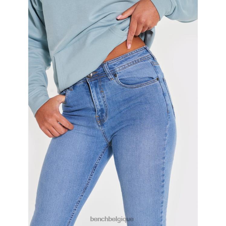 vêtements Bench jean skinny faye délavé femmes 042X2119