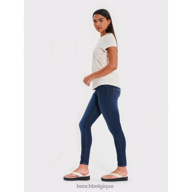 vêtements Bench jean skinny faye lavage foncé femmes 042X2117