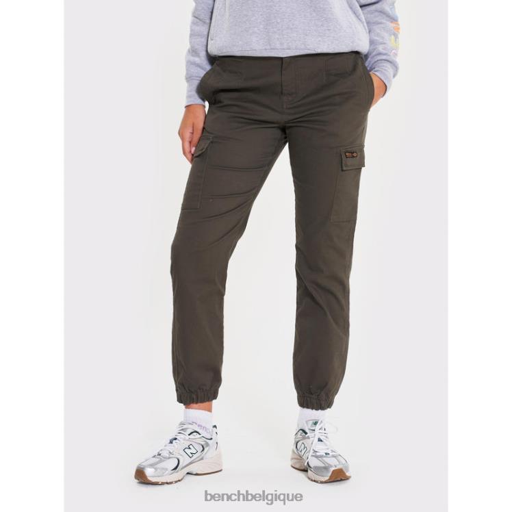 vêtements Bench pantalon cargo doah kaki femmes 042X2126