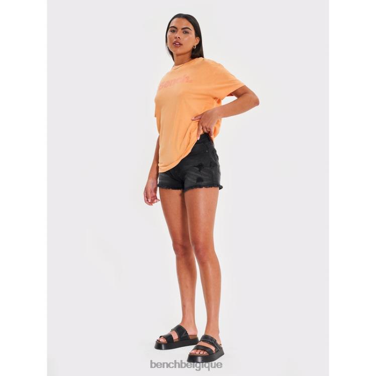 vêtements Bench short en jean lena noir femmes 042X2141
