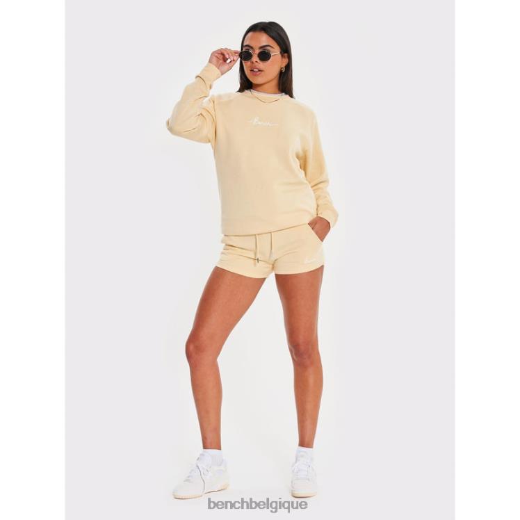 vêtements Bench short en molleton nova beurre femmes 042X2140