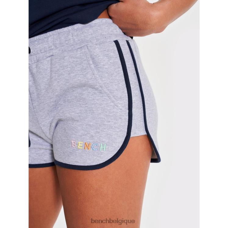vêtements Bench short polaire starling gris chiné femmes 042X2139