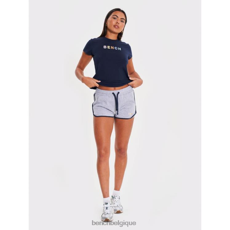vêtements Bench short polaire starling gris chiné femmes 042X2139