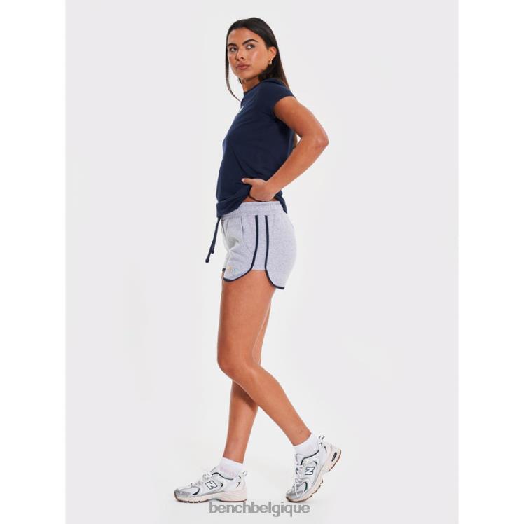 vêtements Bench short polaire starling gris chiné femmes 042X2139