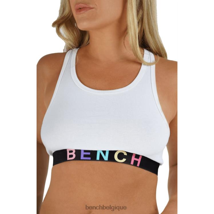 vêtements Bench ensemble haut court et culotte amaya blanc femmes 042X2142