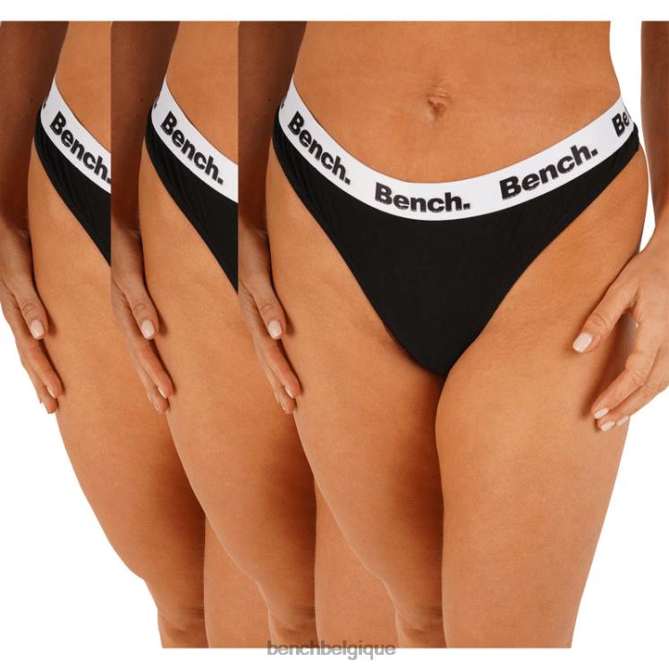 vêtements Bench lot de 3 tongs shanice noir femmes 042X2145