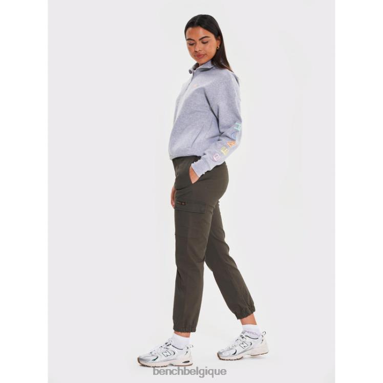 vêtements Bench entonnoir de sudation jobelle qtr gris chiné femmes 042X2102
