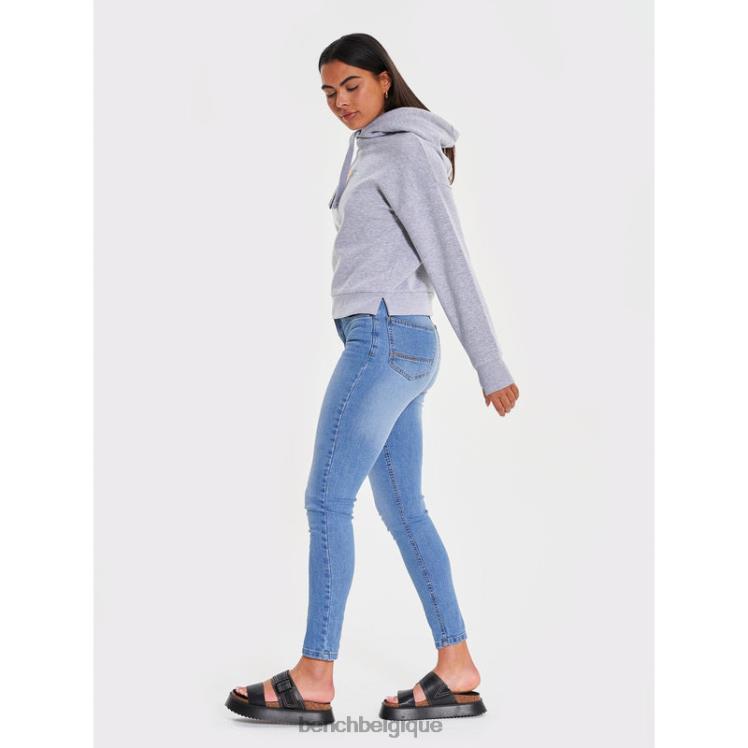 vêtements Bench sweat à capuche emaline gris chiné femmes 042X2103