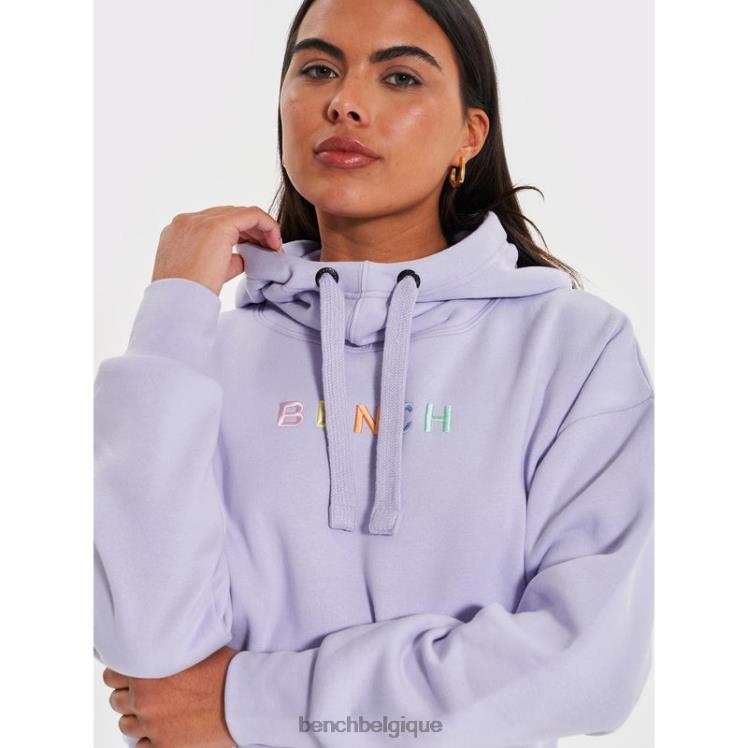 vêtements Bench sweat à capuche emaline lilas femmes 042X2106
