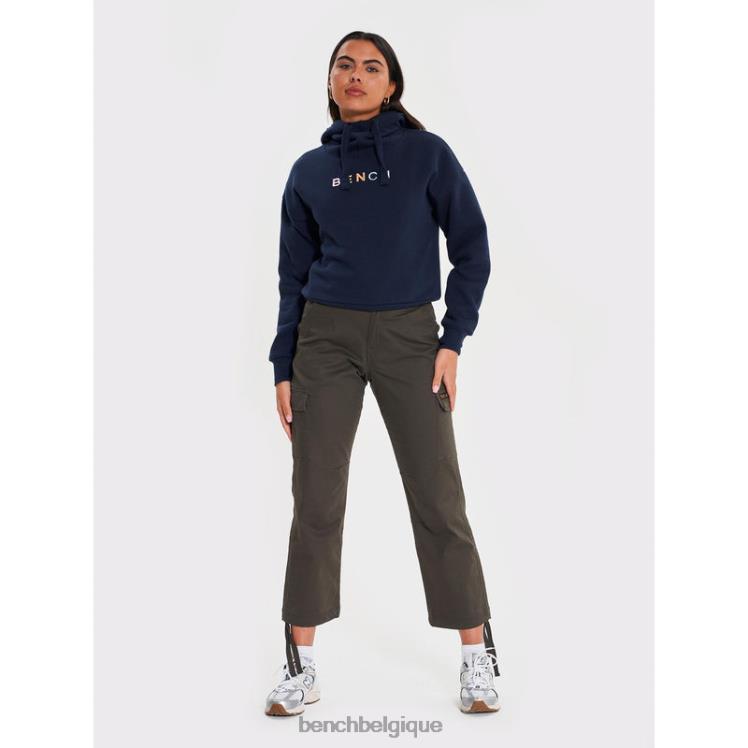 vêtements Bench sweat à capuche emaline marine femmes 042X2105