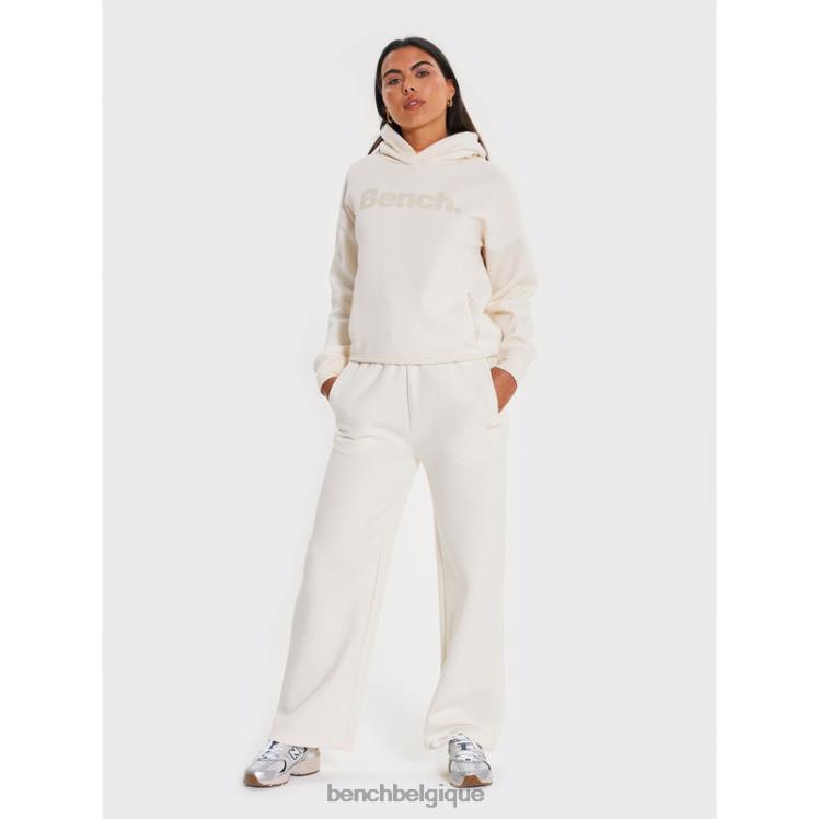 vêtements Bench sweat à capuche lessie blanc d'hiver femmes 042X2107