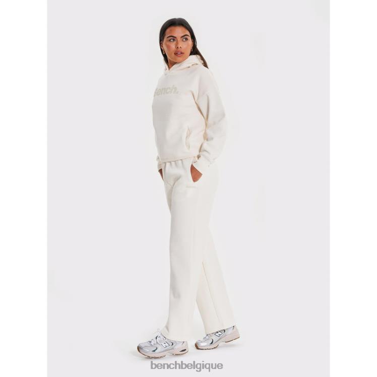 vêtements Bench sweat à capuche lessie blanc d'hiver femmes 042X2107