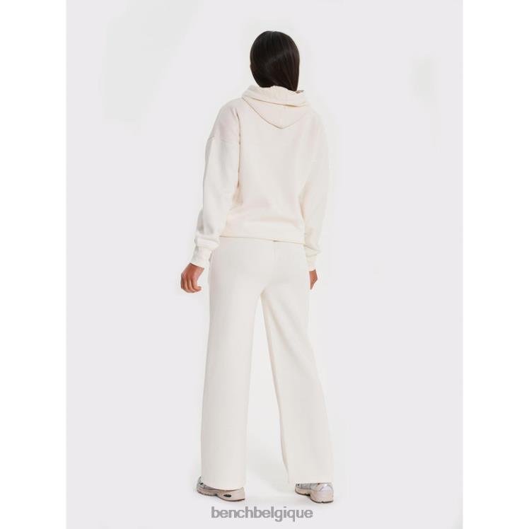 vêtements Bench sweat à capuche lessie blanc d'hiver femmes 042X2107