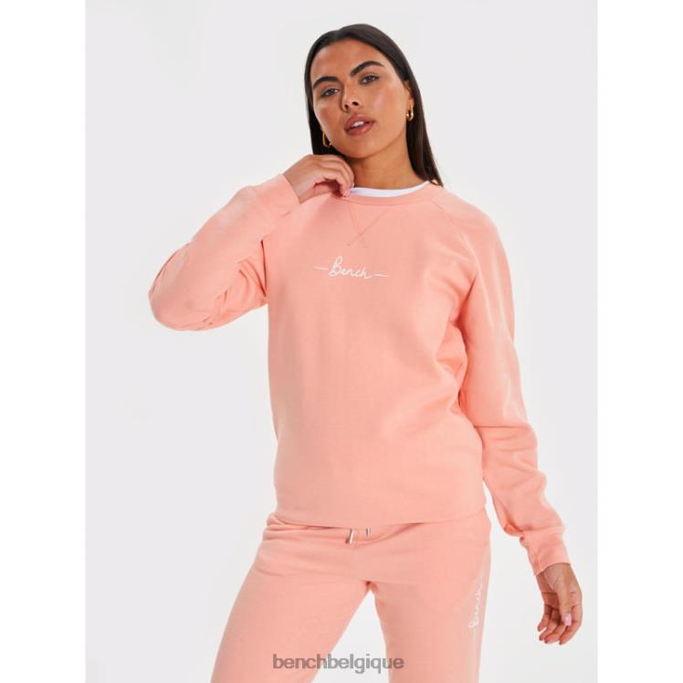 vêtements Bench sweat lolia crew pêche femmes 042X2114