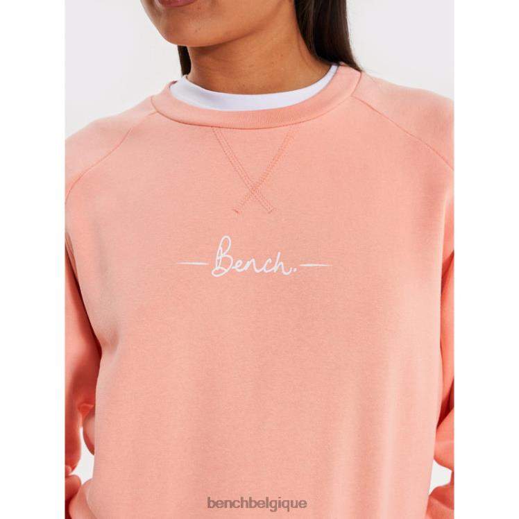 vêtements Bench sweat lolia crew pêche femmes 042X2114