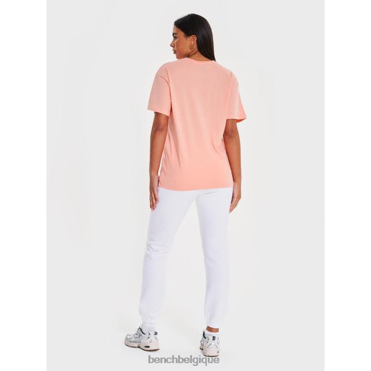 vêtements Bench t-shirt abélia pêche femmes 042X299
