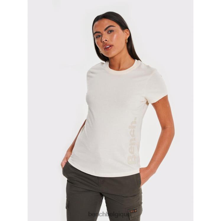 vêtements Bench t-shirt bella blanc d'hiver femmes 042X297
