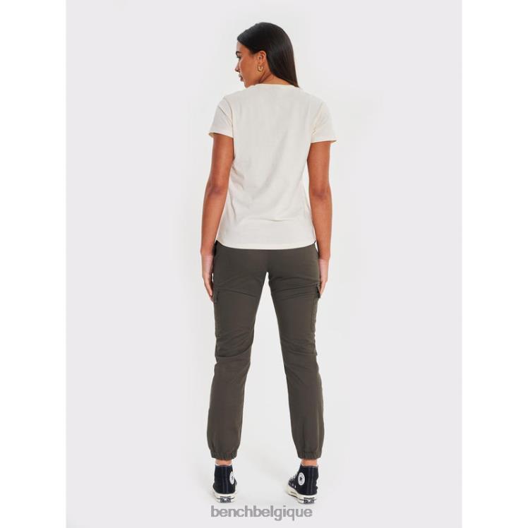 vêtements Bench t-shirt bella blanc d'hiver femmes 042X297