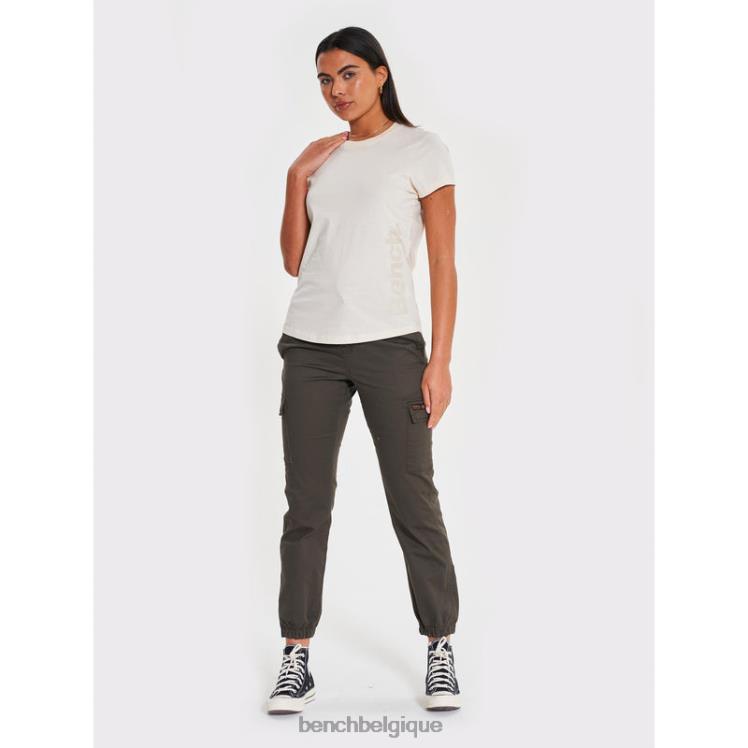 vêtements Bench t-shirt bella blanc d'hiver femmes 042X297