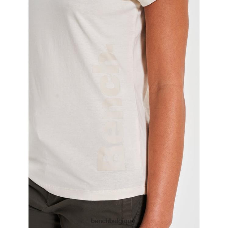vêtements Bench t-shirt bella blanc d'hiver femmes 042X297