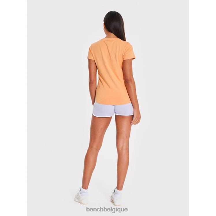 vêtements Bench t-shirt bella orange femmes 042X296