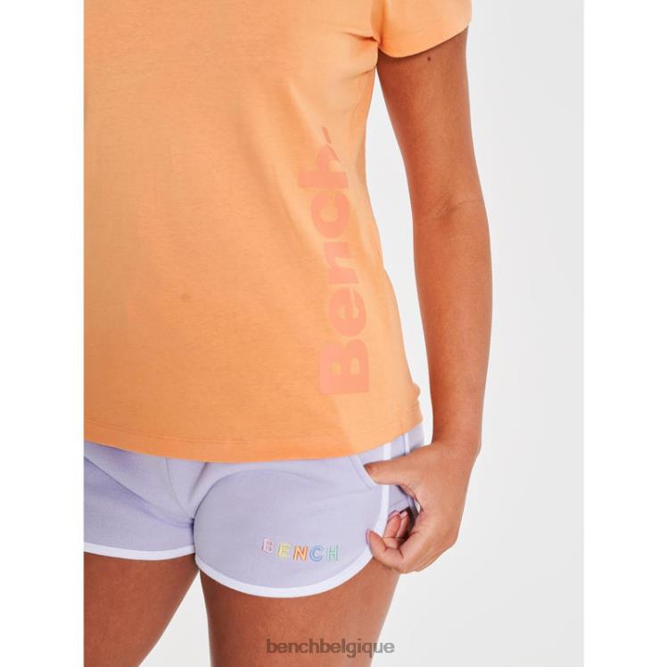 vêtements Bench t-shirt bella orange femmes 042X296