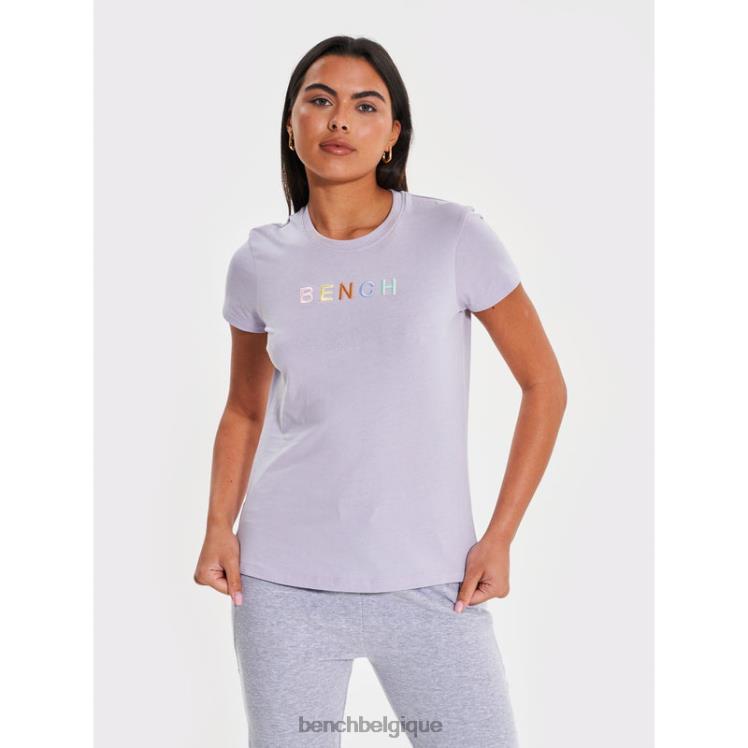 vêtements Bench t-shirt galellea lilas femmes 042X294