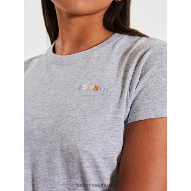 vêtements Bench t-shirt thalassa gris chiné femmes 042X293