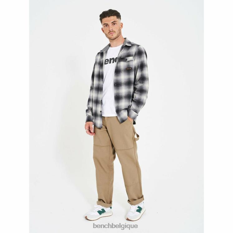 vêtements Bench chemise en flanelle cheviot contre-vérification Hommes 042X231