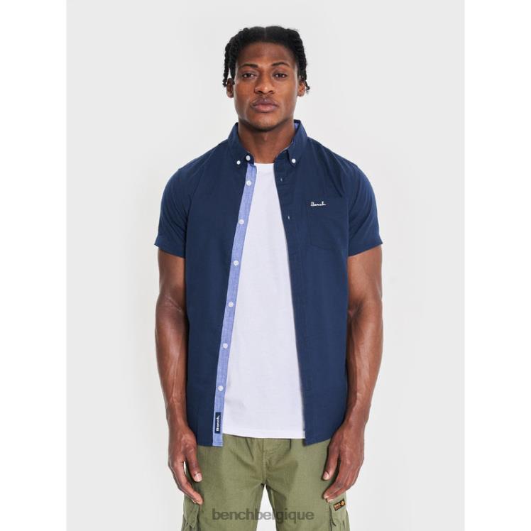 vêtements Bench chemise à manches courtes bowdon marine Hommes 042X227