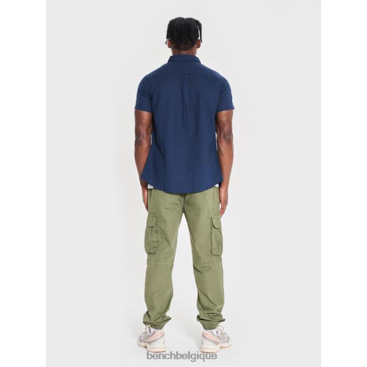 vêtements Bench chemise à manches courtes bowdon marine Hommes 042X227