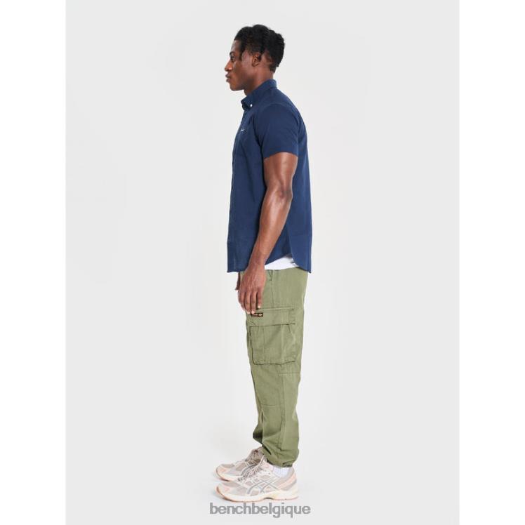 vêtements Bench chemise à manches courtes bowdon marine Hommes 042X227