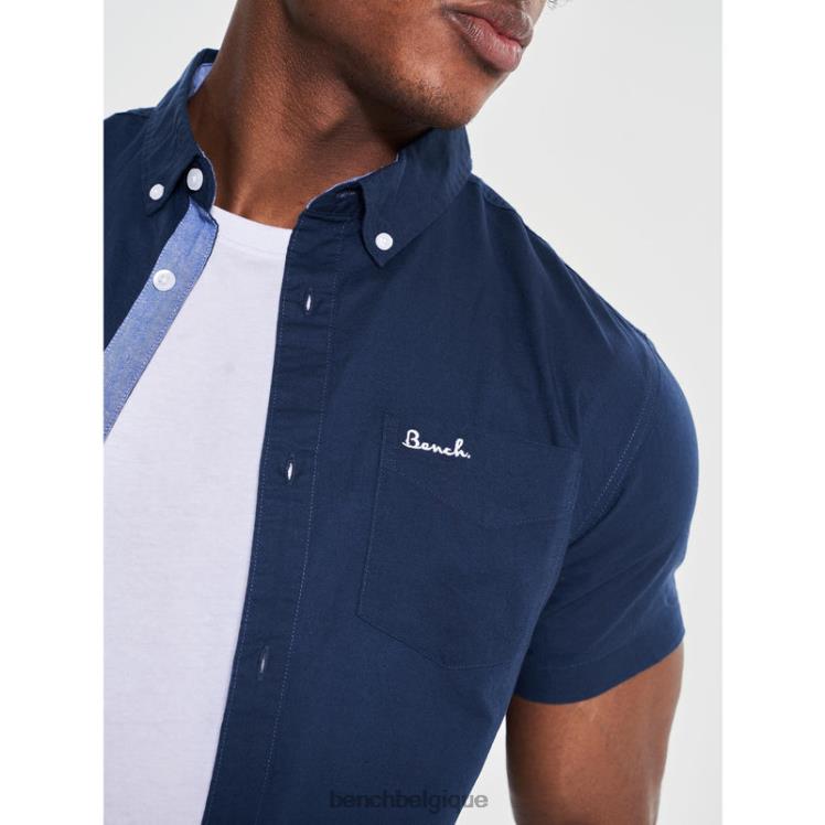 vêtements Bench chemise à manches courtes bowdon marine Hommes 042X227