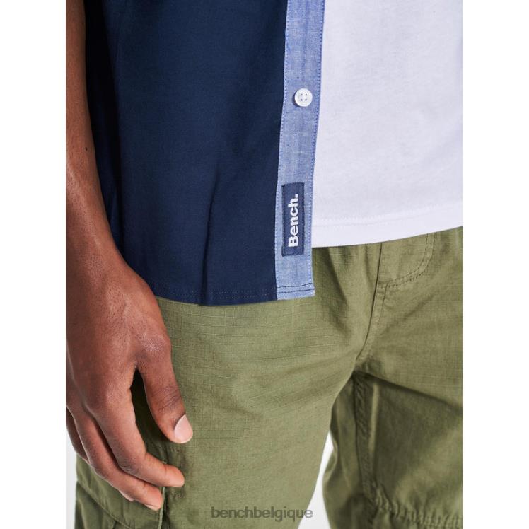 vêtements Bench chemise à manches courtes bowdon marine Hommes 042X227