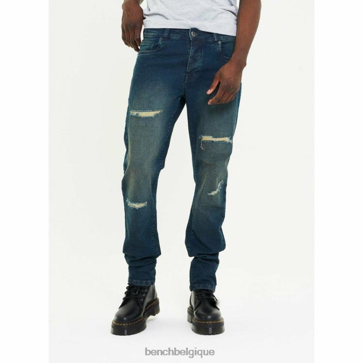 vêtements Bench aw-002 jean slim bleu délavé Hommes 042X289
