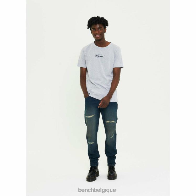 vêtements Bench aw-002 jean slim bleu délavé Hommes 042X289