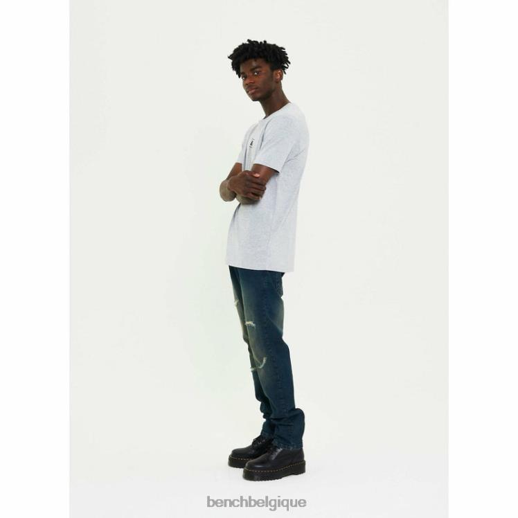 vêtements Bench aw-002 jean slim bleu délavé Hommes 042X289