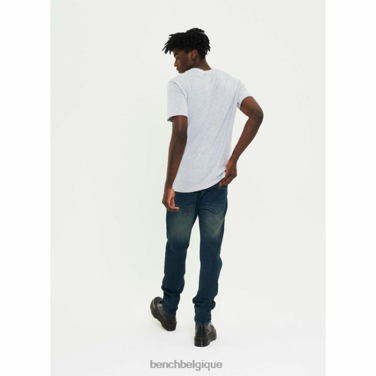 vêtements Bench aw-002 jean slim bleu délavé Hommes 042X289