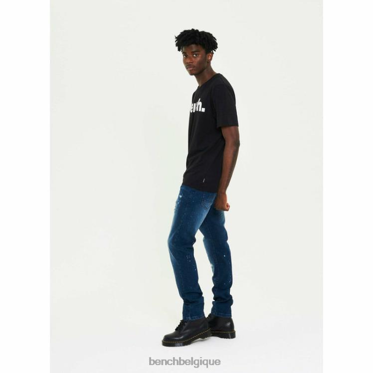 vêtements Bench aw-003 jean slim bleu moyen Hommes 042X287