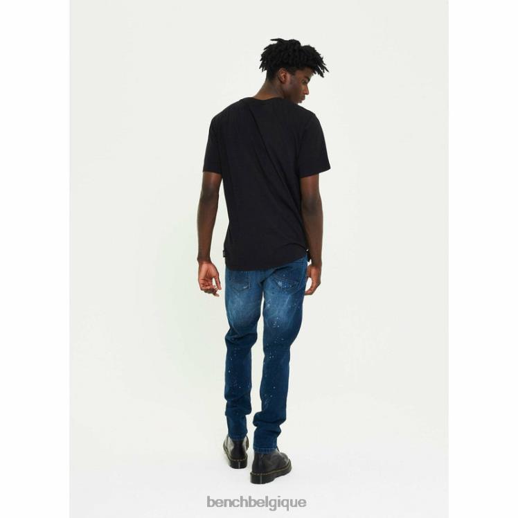 vêtements Bench aw-003 jean slim bleu moyen Hommes 042X287