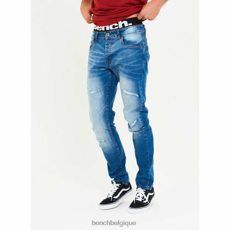 vêtements Bench jean slim aw-001 bleu brillant Hommes 042X288
