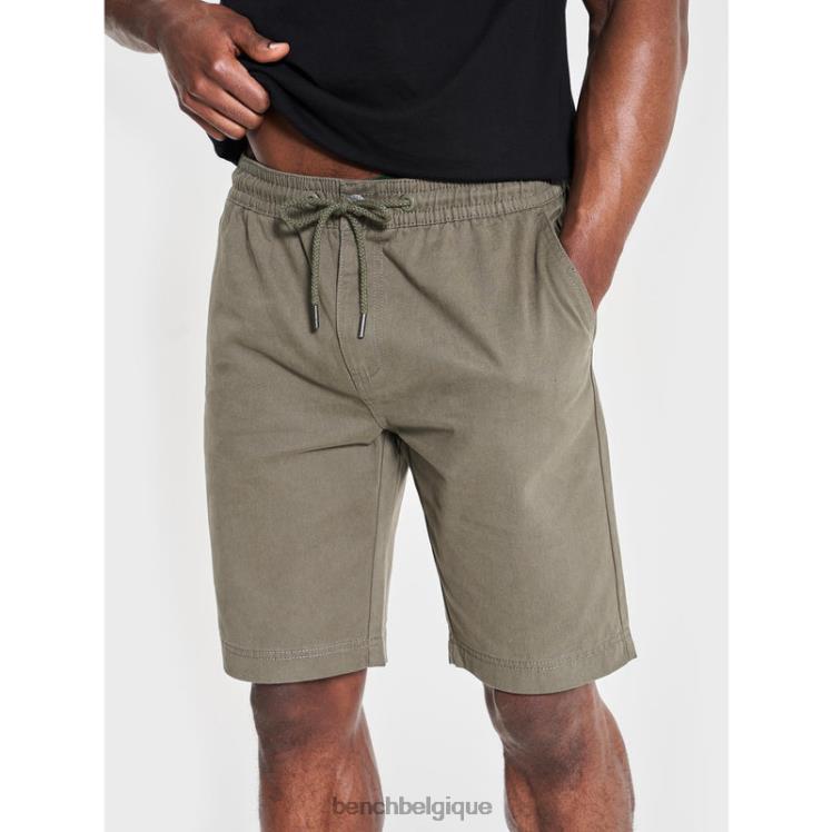 vêtements Bench short chino hotspur kaki Hommes 042X242