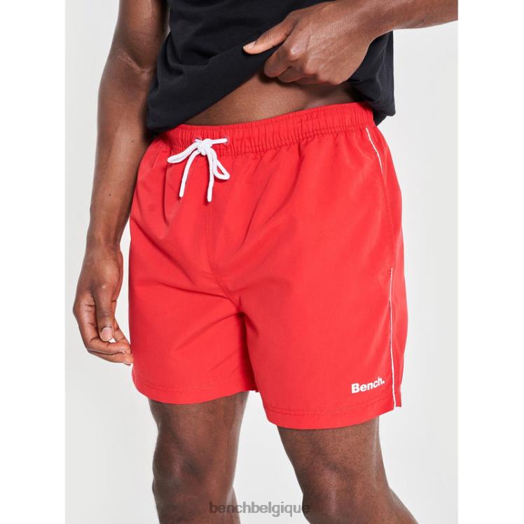vêtements Bench short de bain bleu azur rouge Hommes 042X246