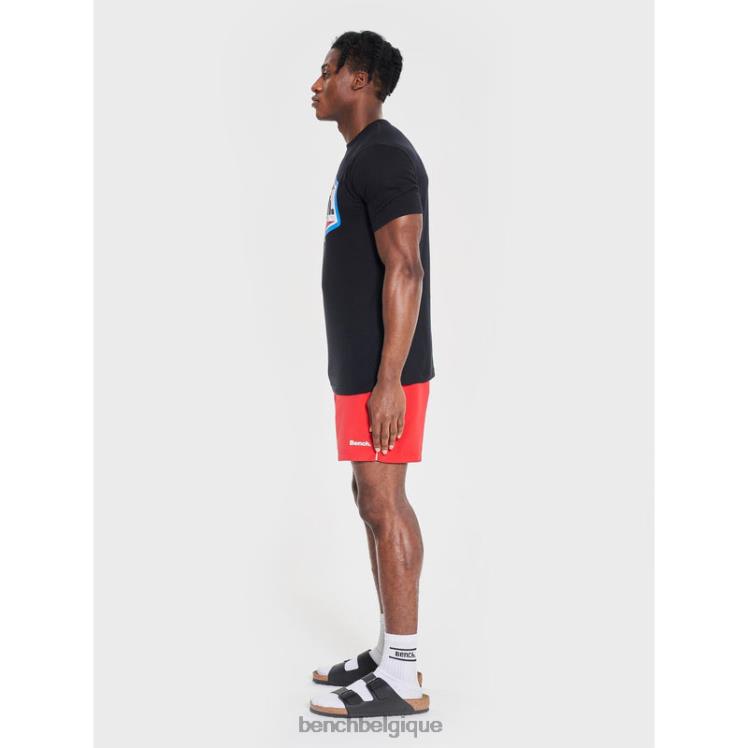 vêtements Bench short de bain bleu azur rouge Hommes 042X246