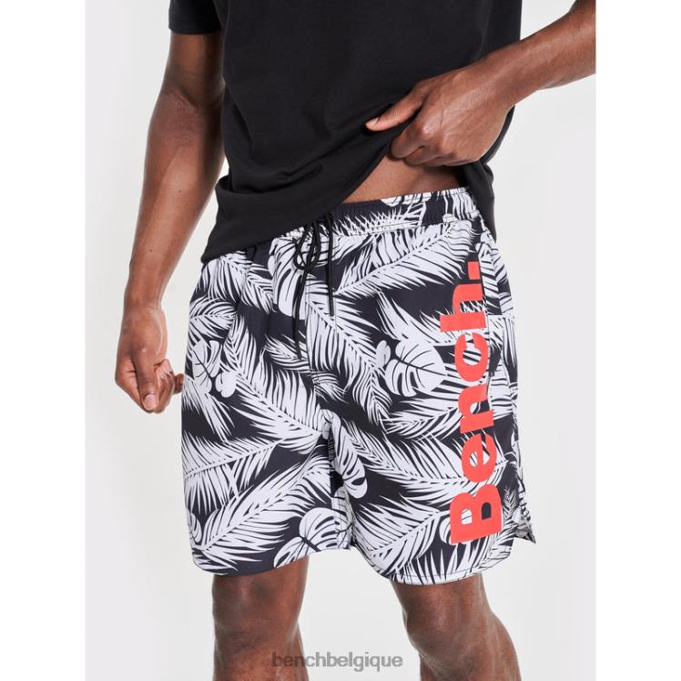 vêtements Bench short de bain tropiques noir Hommes 042X241