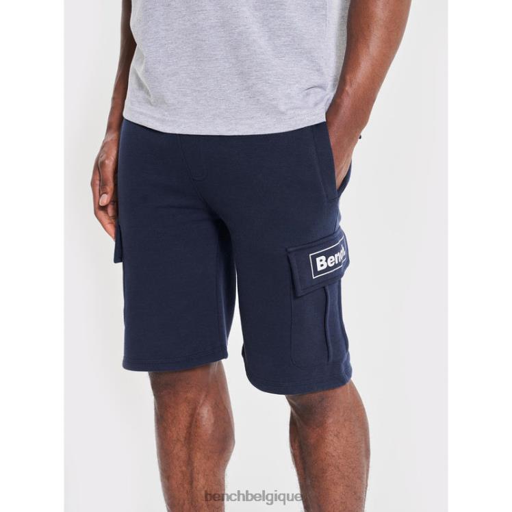 vêtements Bench short en molleton claxton marine Hommes 042X243